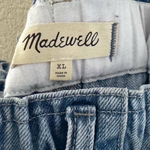 Madewell Pull On Balloon Barrel Jeans Womens XL Light Denim Wash Casual Comfy - Picture 13 of 13